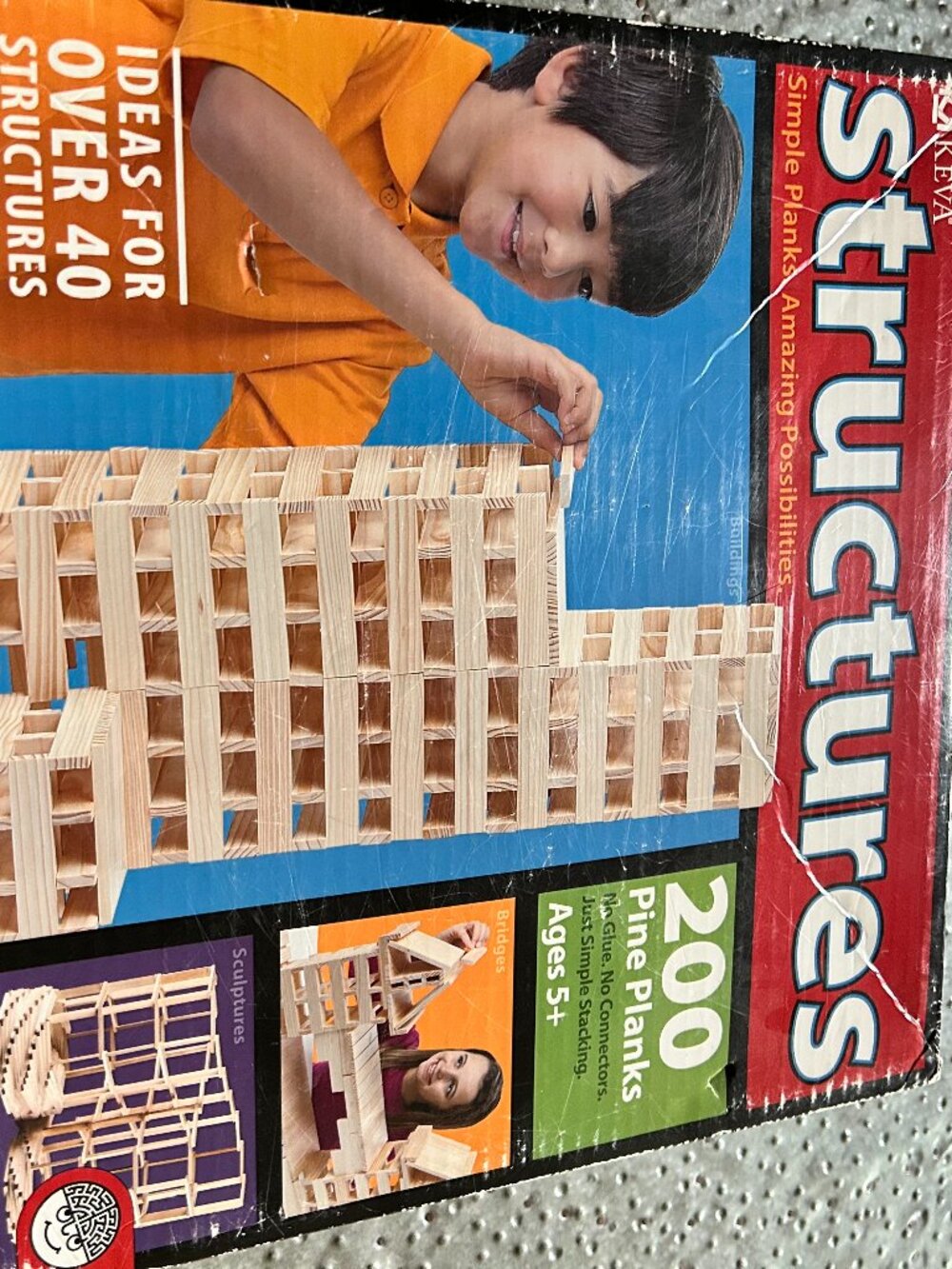 Structures 200‑Piece Pine Plank Building Set